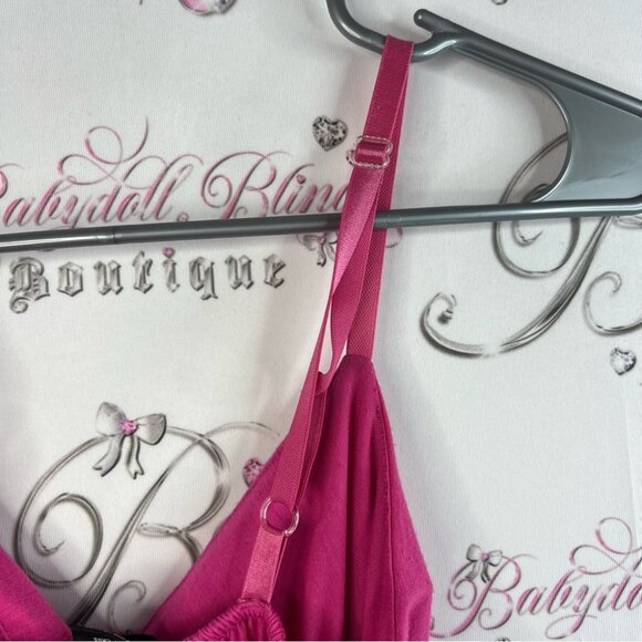 Planet Gold maxi dress long tank style sleeveless Vibrant Pink Maxi Dress - Picture 7 of 11